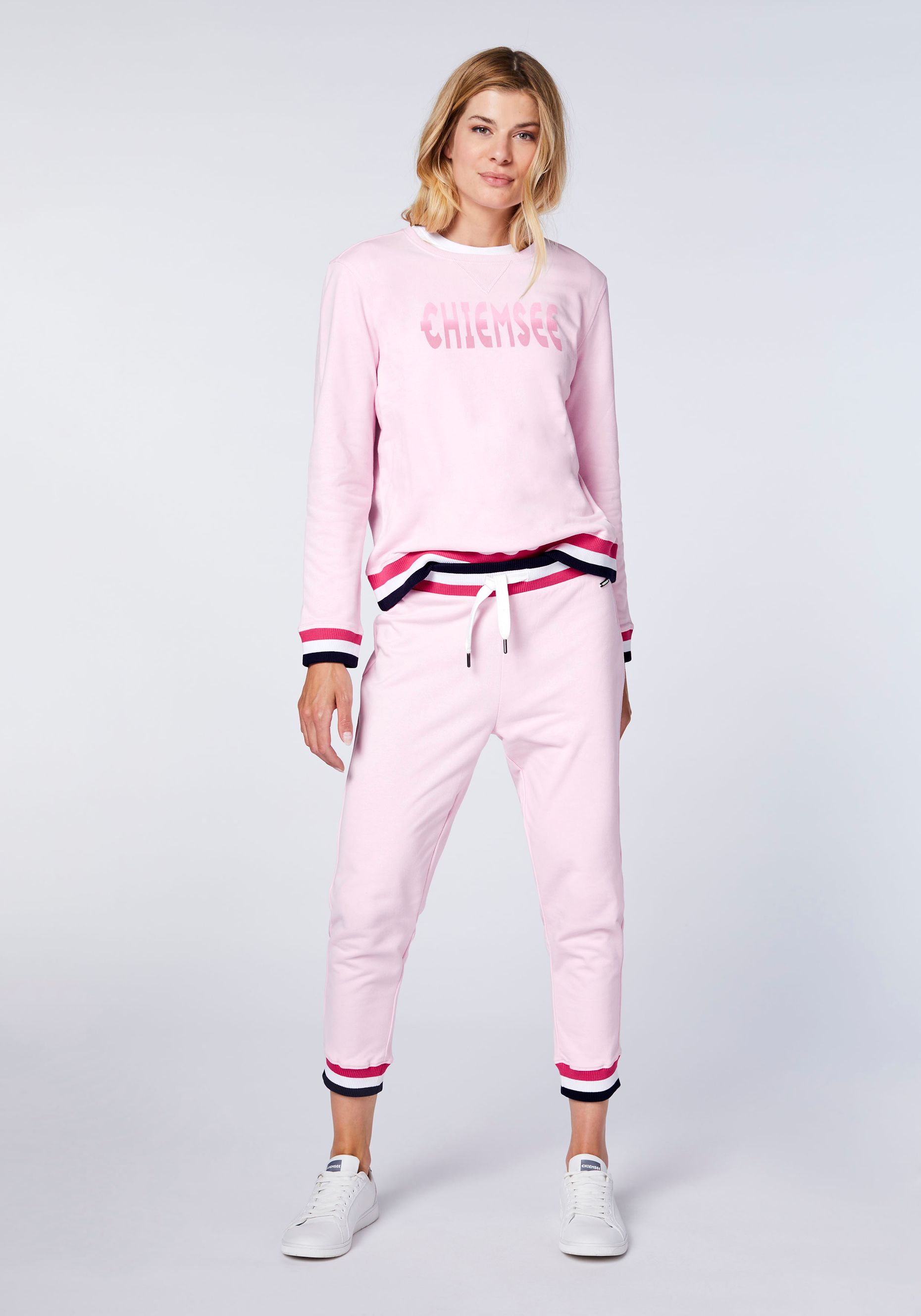 Slim-Fit Sweathose mit gestreiften Bündchen | Chiemsee Online Shop
