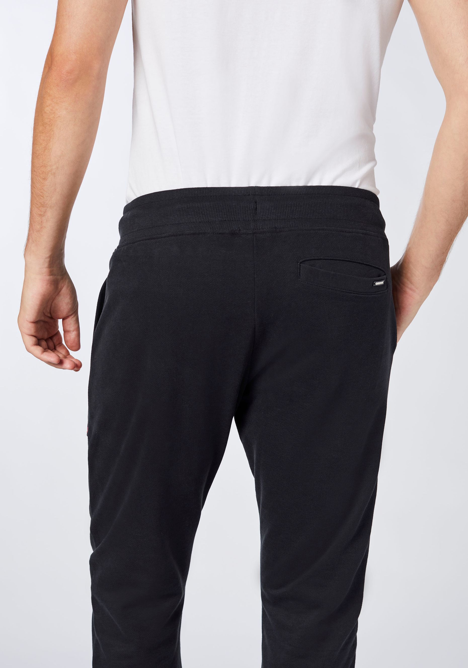 Regular-Fit Sweathose aus Baumwollmix mit Jumper-Motiv | Chiemsee 