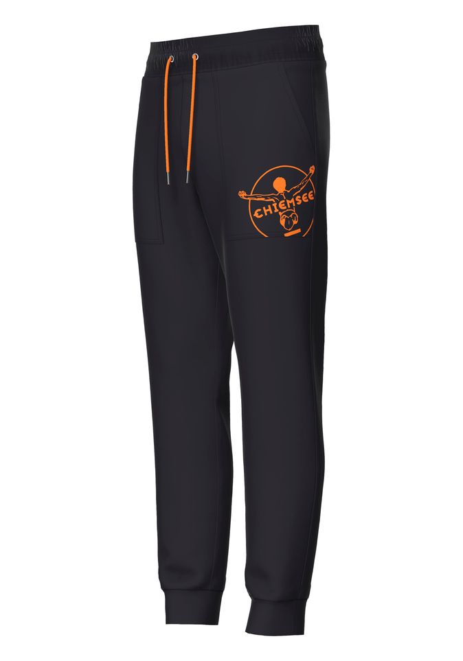 Regular-Fit Sweathose aus Baumwollmix mit Jumper-Motiv | Chiemsee 