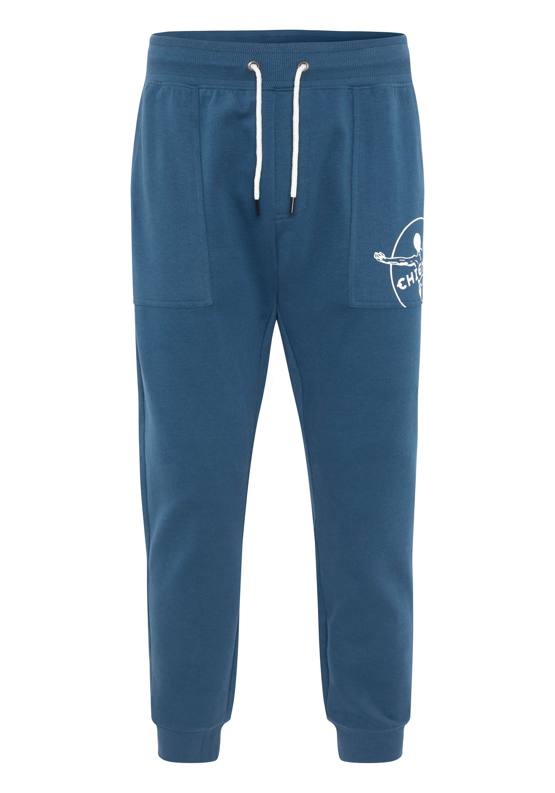 Regular-Fit Sweathose aus Baumwollmix mit Jumper-Motiv | Chiemsee 