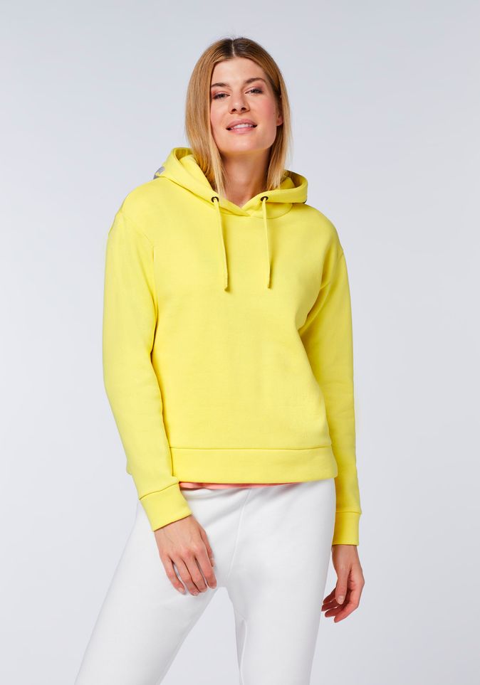 Comfort-Fit Hoodie in O-Shape mit Label-Kapuze | Chiemsee Online Shop