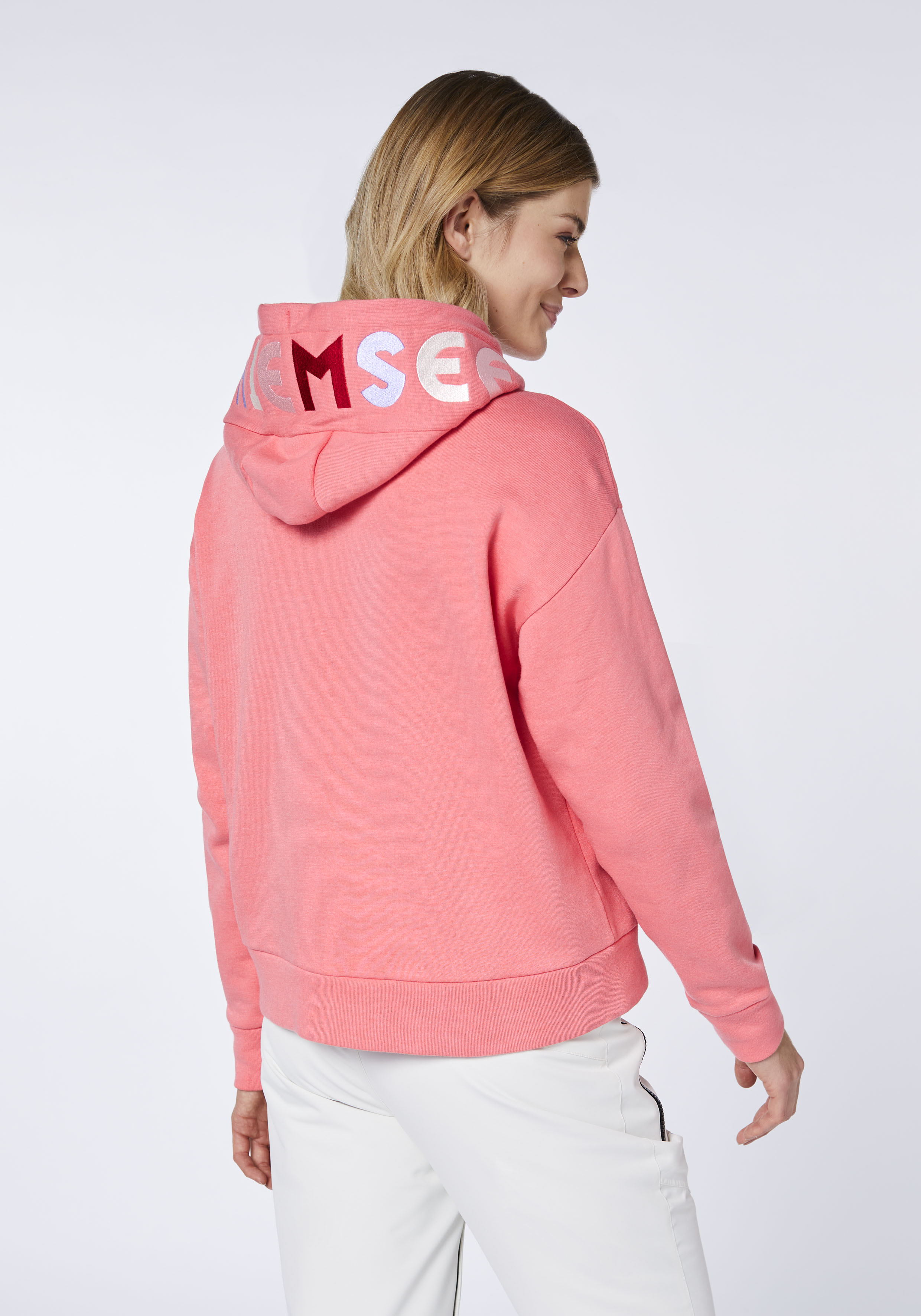 Comfort-Fit Hoodie in O-Shape mit Label-Kapuze | Chiemsee Online Shop