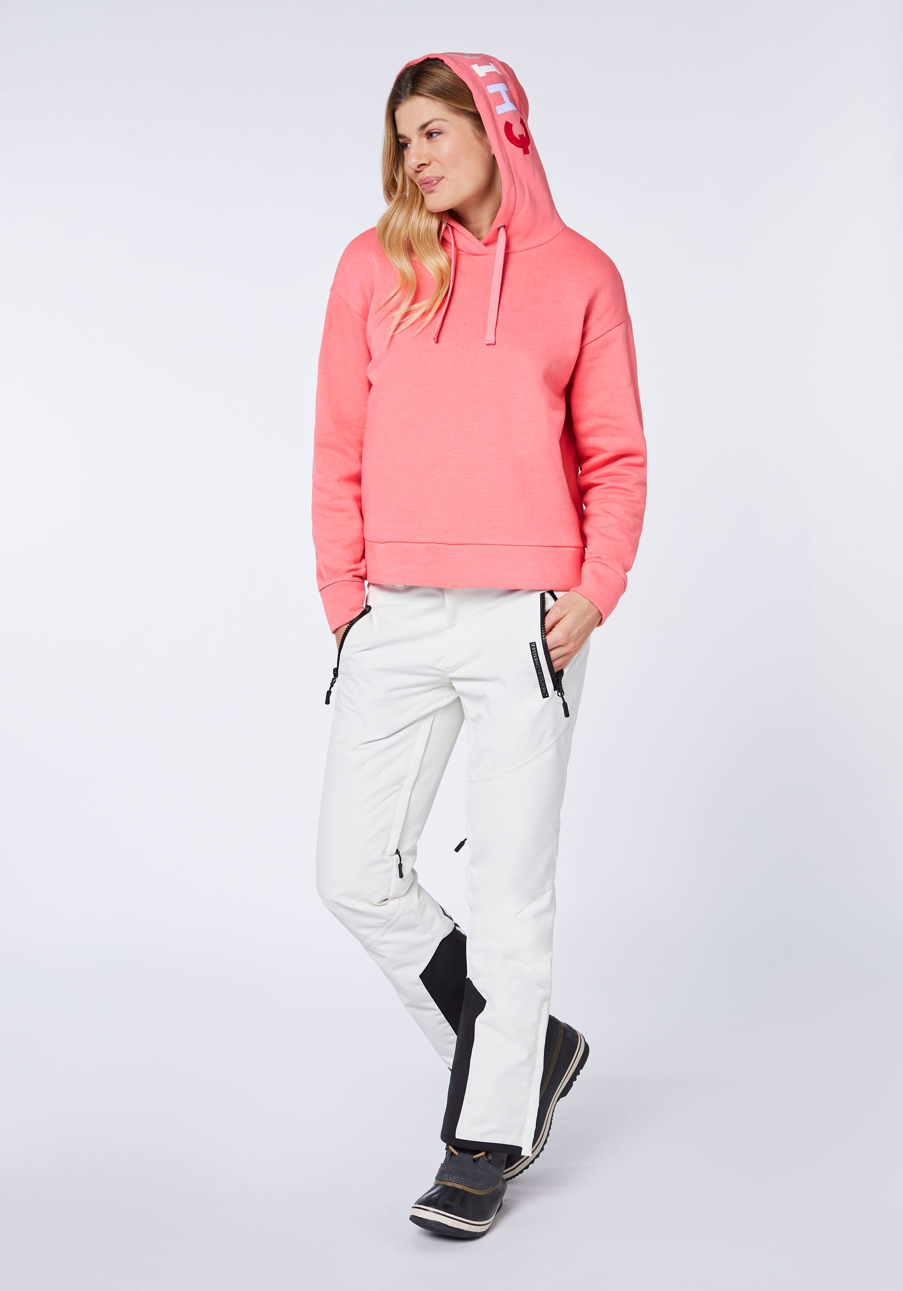 Comfort-Fit Hoodie in O-Shape mit Label-Kapuze | Chiemsee Online Shop