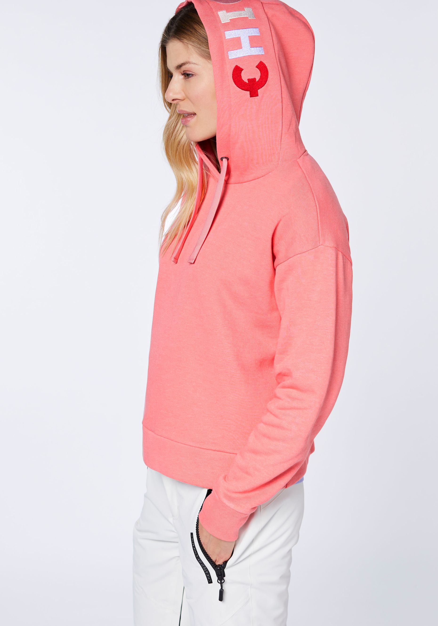 Comfort-Fit Hoodie in O-Shape mit Label-Kapuze | Chiemsee Online Shop