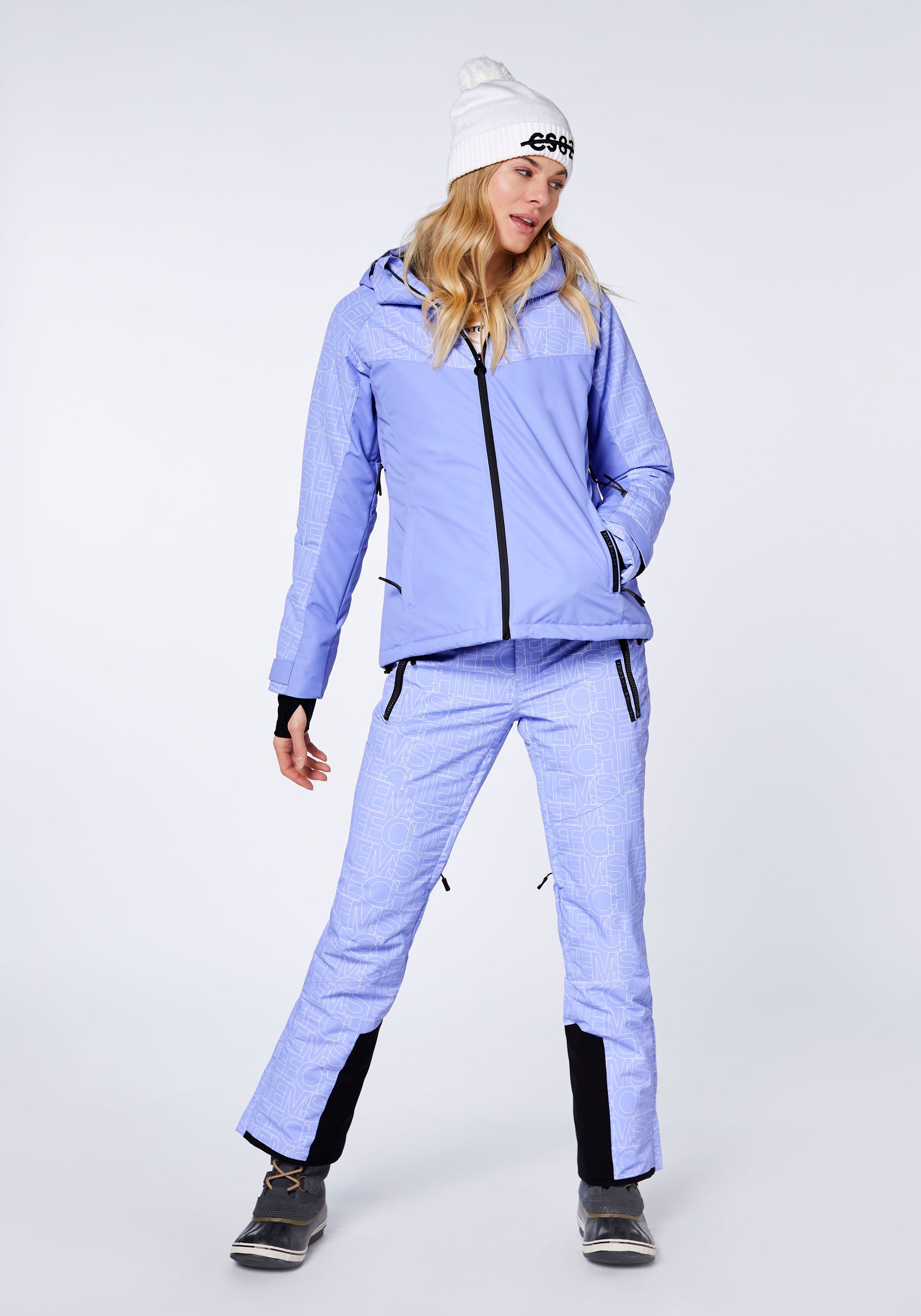 Slim-Fit Skihose mit Allover-Muster | Chiemsee Online Shop