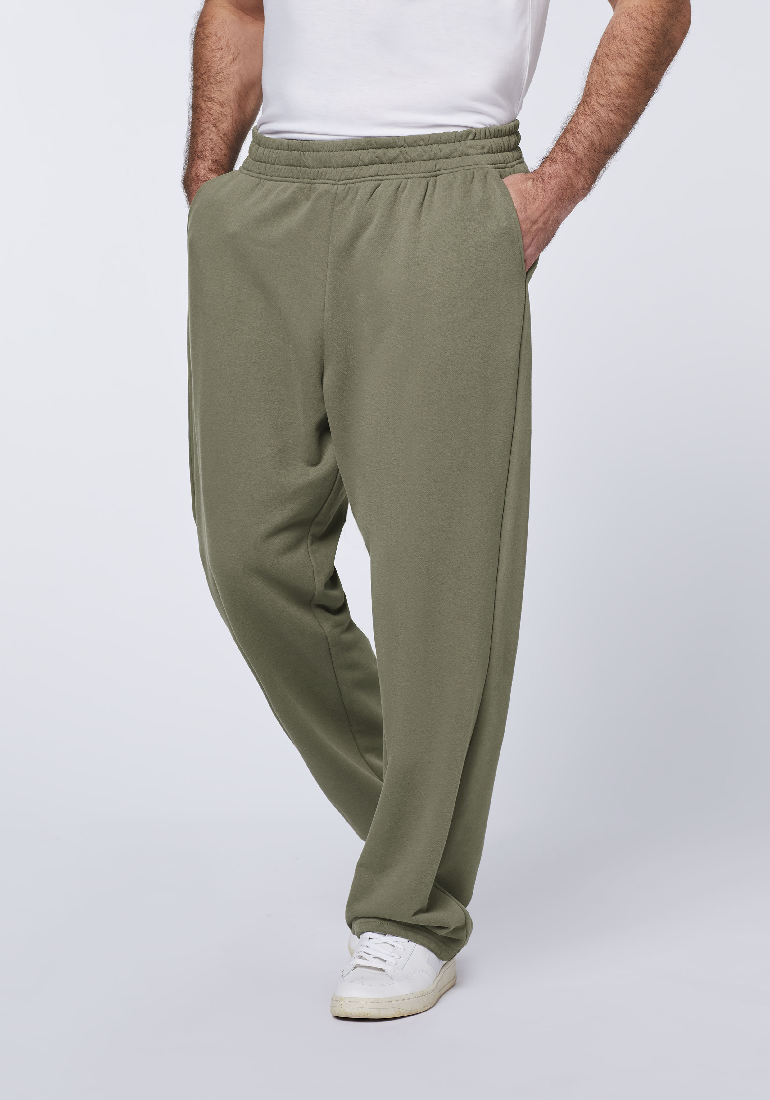 Loose-Fit Sweathose aus Baumwollmix im Wide-Leg-Design