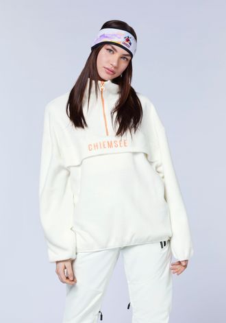 Loose-Fit Fleece-Pullover mit Label-Stitching | Chiemsee Online Shop