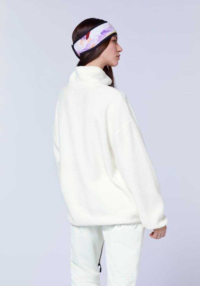 Loose-Fit Fleece-Pullover mit Label-Stitching | Chiemsee Online Shop