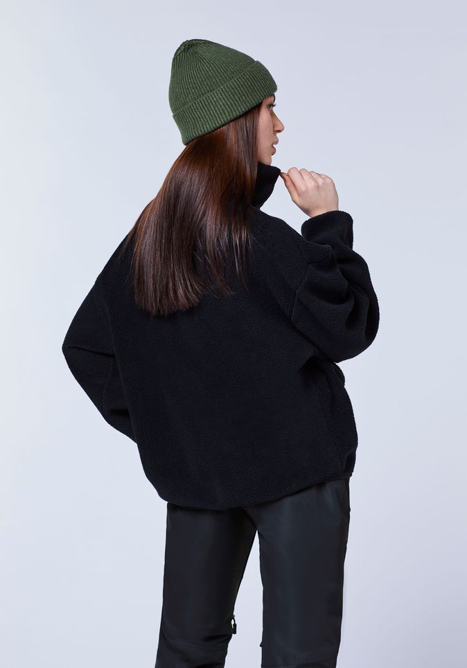 Loose-Fit Fleece-Pullover mit Label-Stitching | Chiemsee Online Shop 