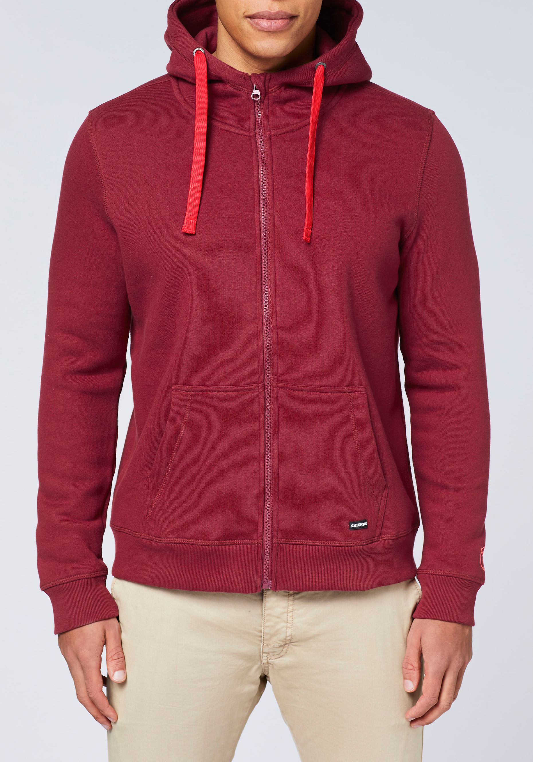 Kapuzenjacke aus Baumwollmix mit Jumper-Logo | Chiemsee Online Shop 