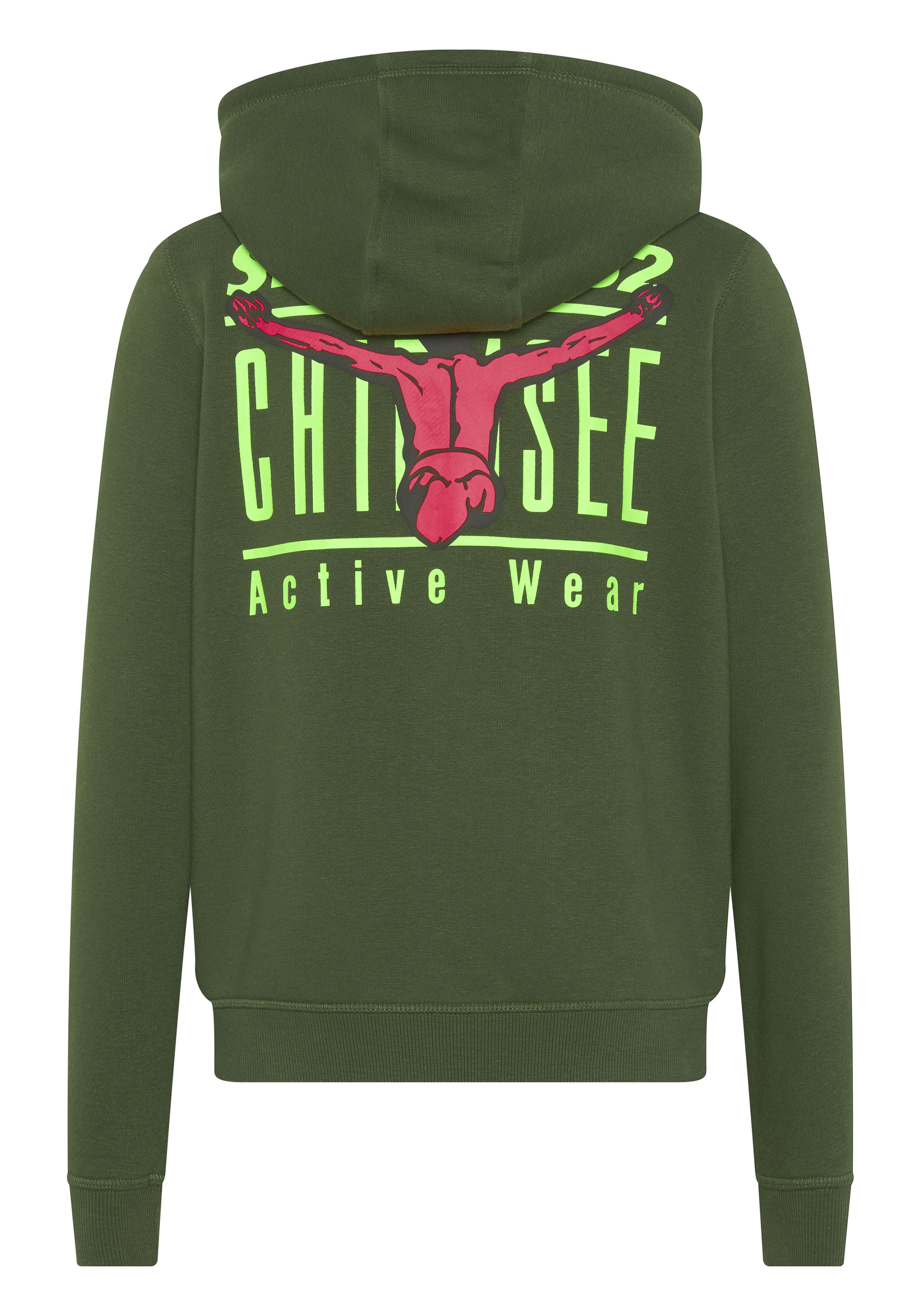 Jungen-Sweatjacke aus Baumwollmix mit Kapuze und Jumper-Prints