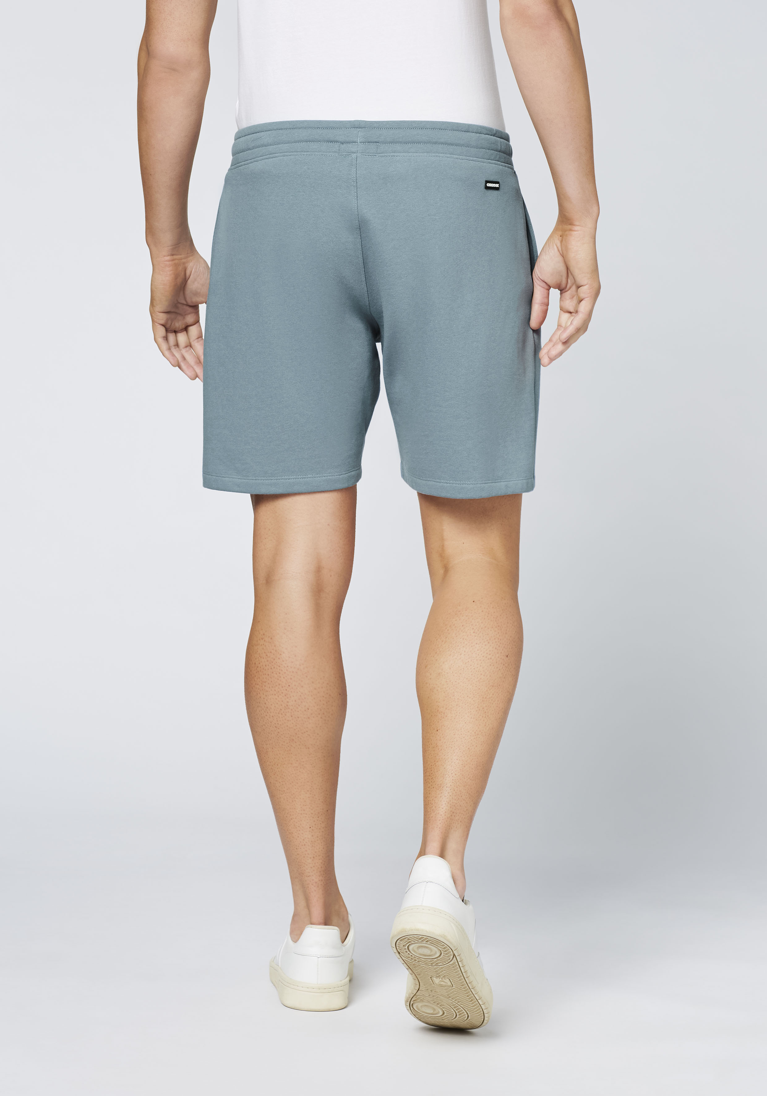 Regular-Fit Sweat-Shorts aus Baumwollmix mit Print