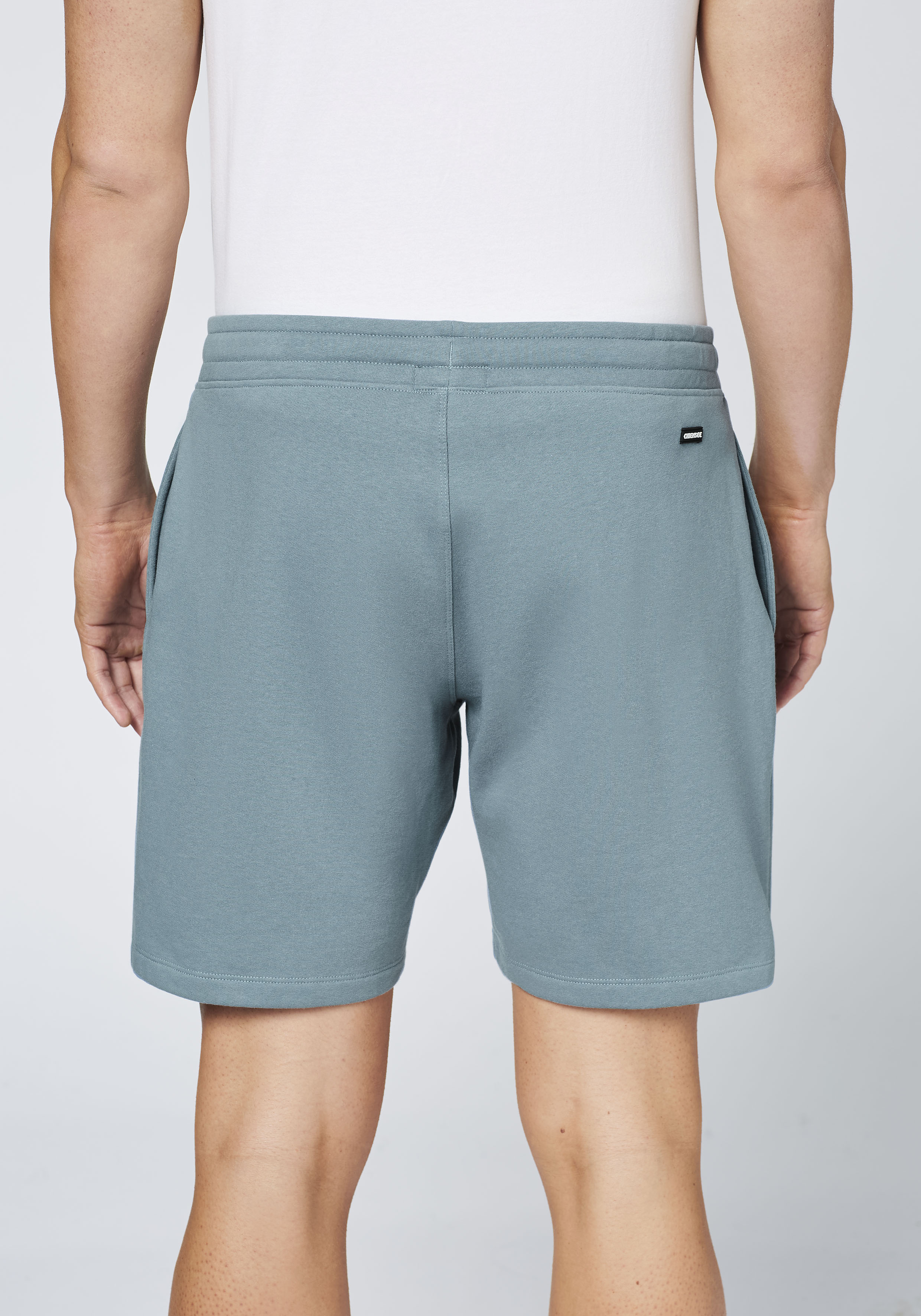 Regular-Fit Sweat-Shorts aus Baumwollmix mit Print