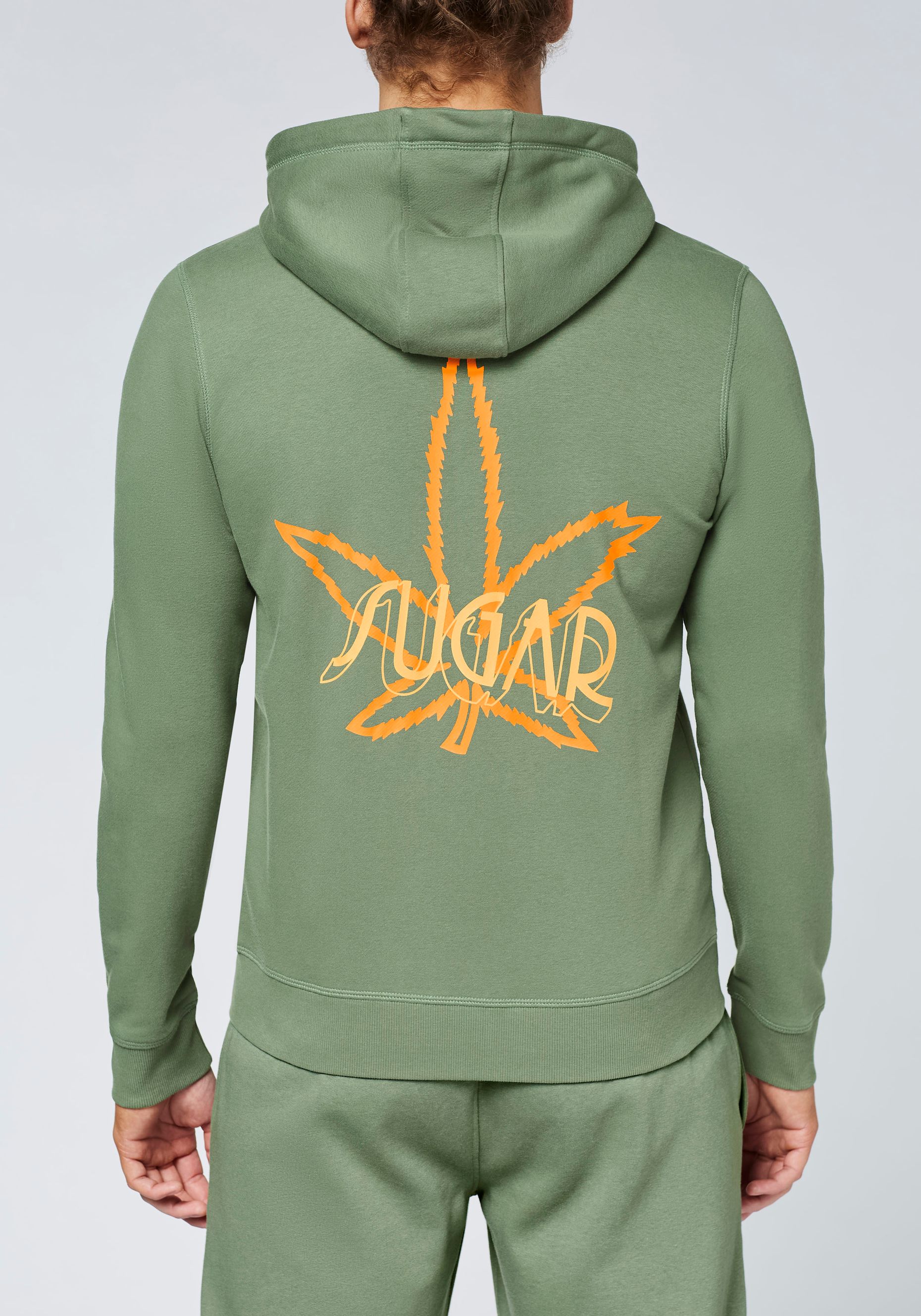 Sweatjacke aus Baumwollmix mit Kapuze und „SUGAR“-Print | Chiemsee  