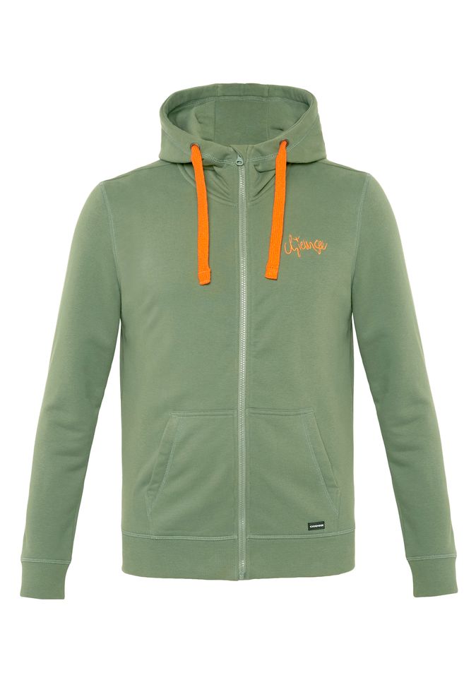 Sweatjacke aus Baumwollmix mit Kapuze und „SUGAR“-Print | Chiemsee  