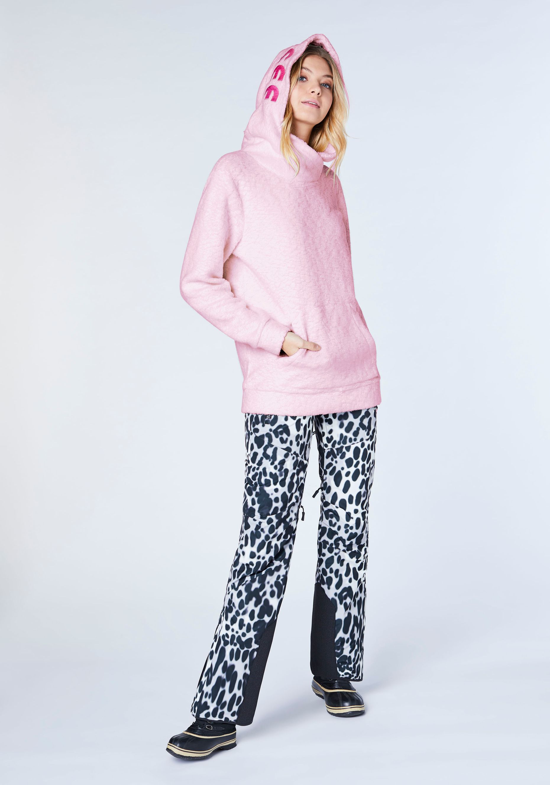 Boxy Comfort-Fit Hoodie aus flauschigem Baumwollmix | Chiemsee  