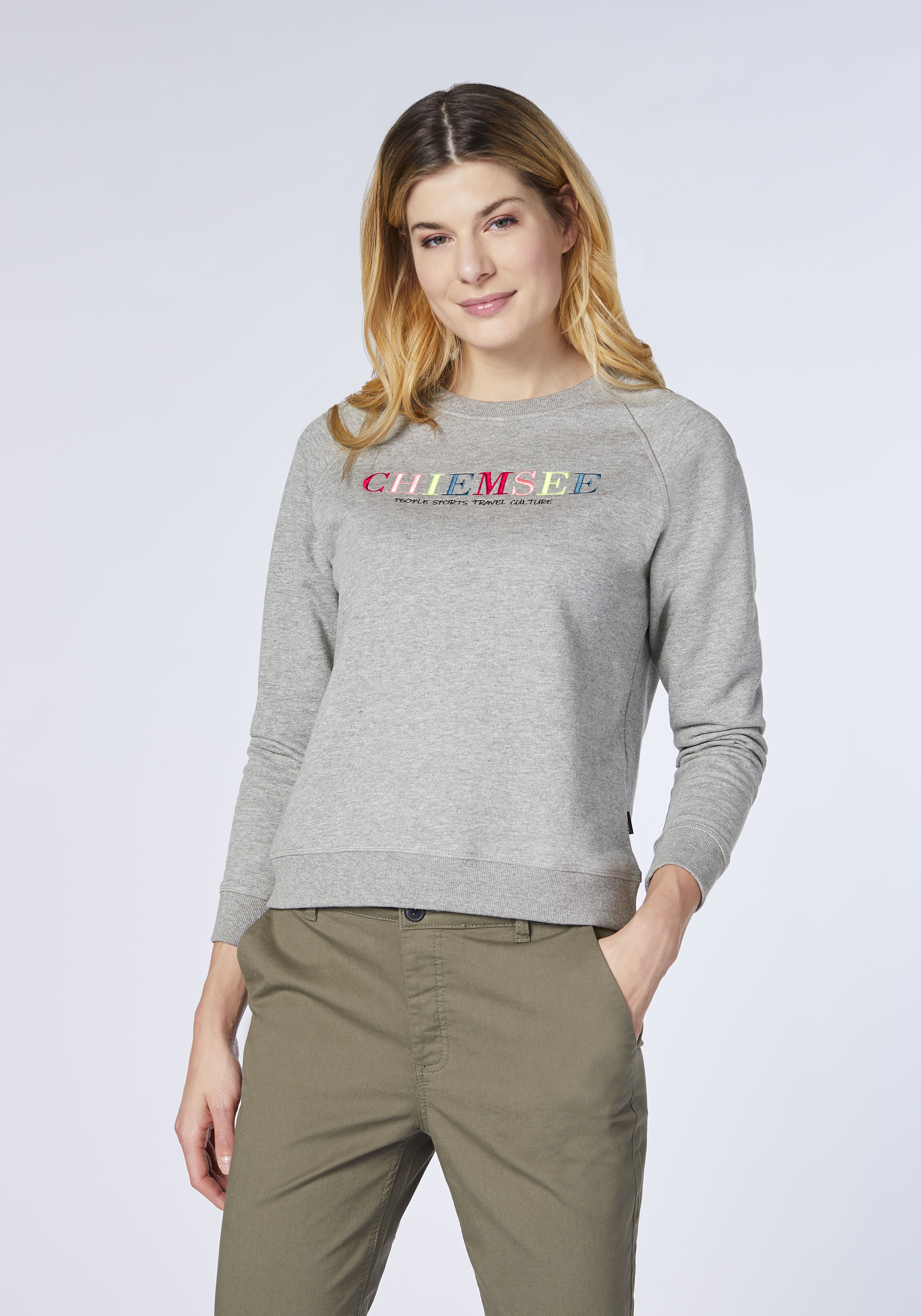Sweater aus Baumwollmix mit Logo-Stitching | Chiemsee Online Shop