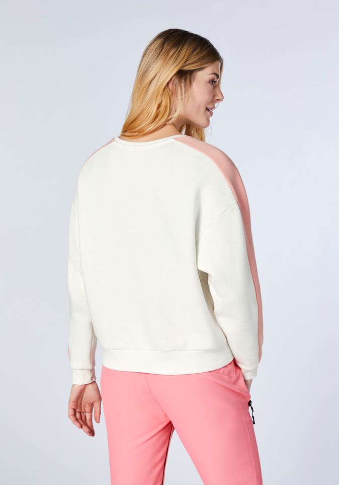 V-Shape-Sweater mit Logos und Blockstreifen | Chiemsee Online Shop