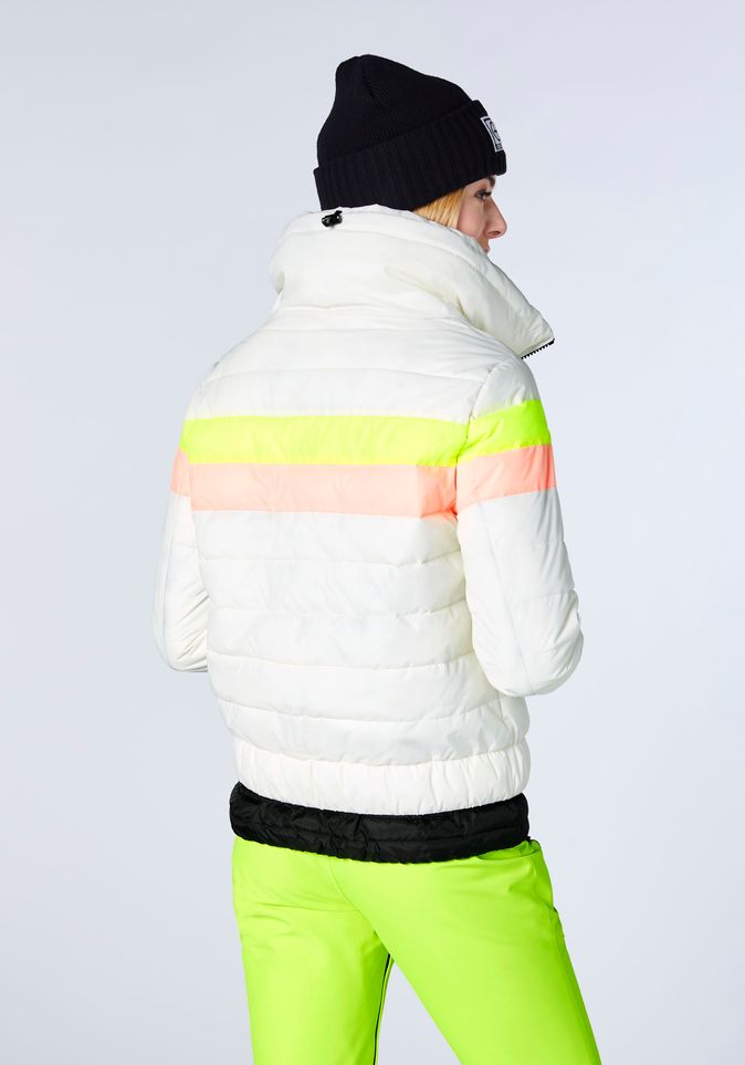 Wattierte O-Shape-Steppjacke mit Colour-Blocking | Chiemsee Online  