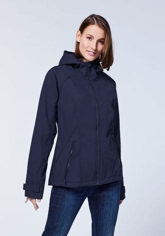 Blouson in glänzender Lackoptik mit holografischem Effekt 