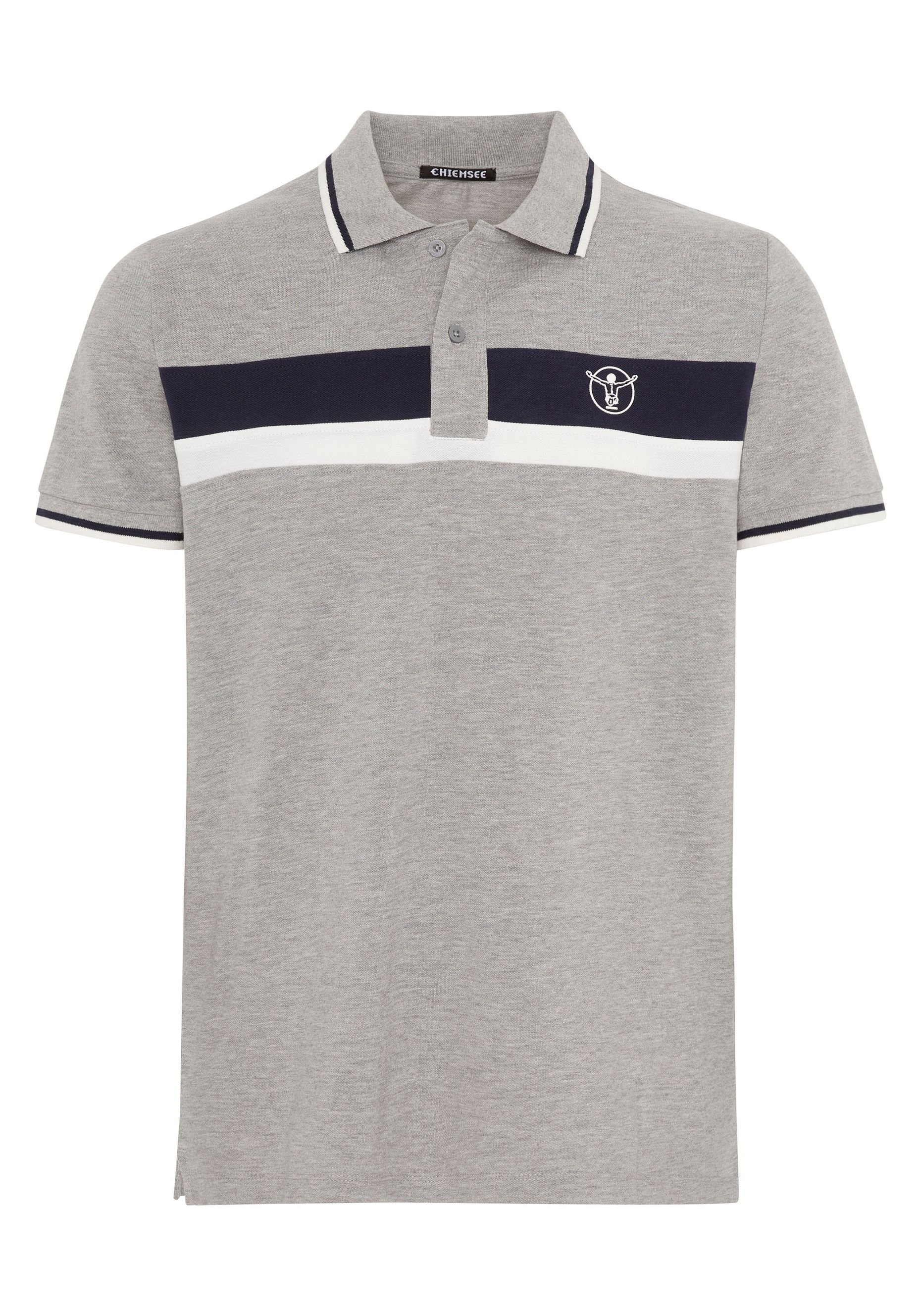Regular-Fit Poloshirt aus Piqué mit Blockstreifen | Chiemsee 